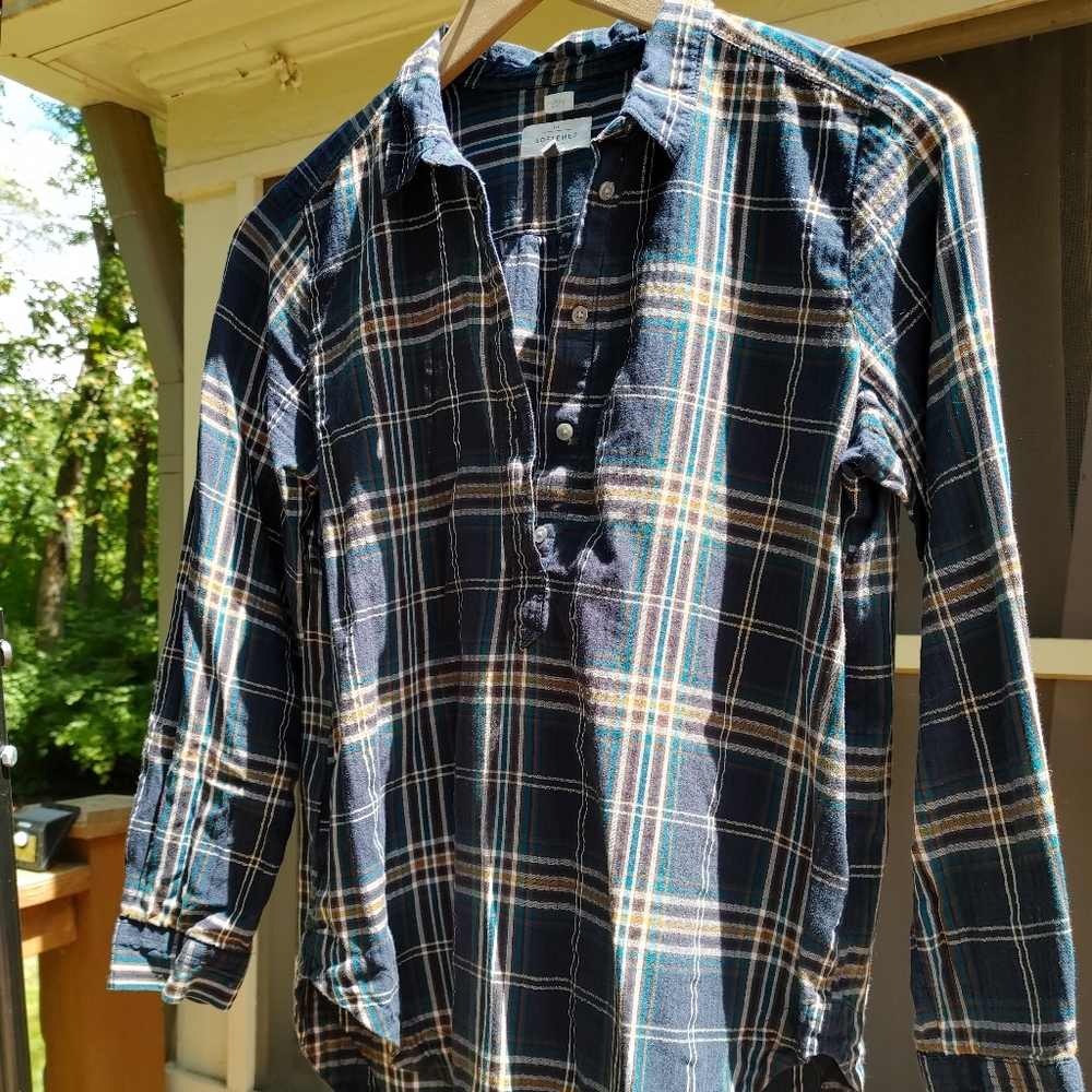 LOFT Plaid Shirt size L